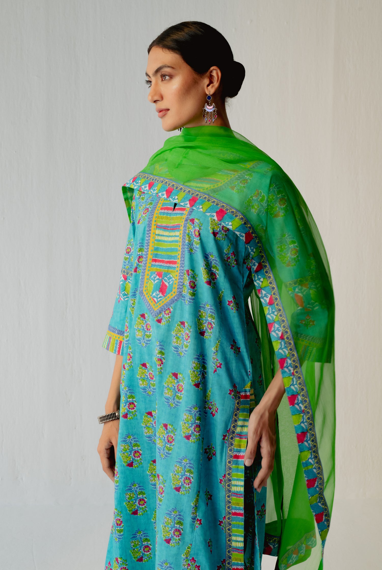 Miran Kurta Turquoise (8210606555435)