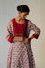 Crinkled Anarkali Kurta Pink White (8210620055851)