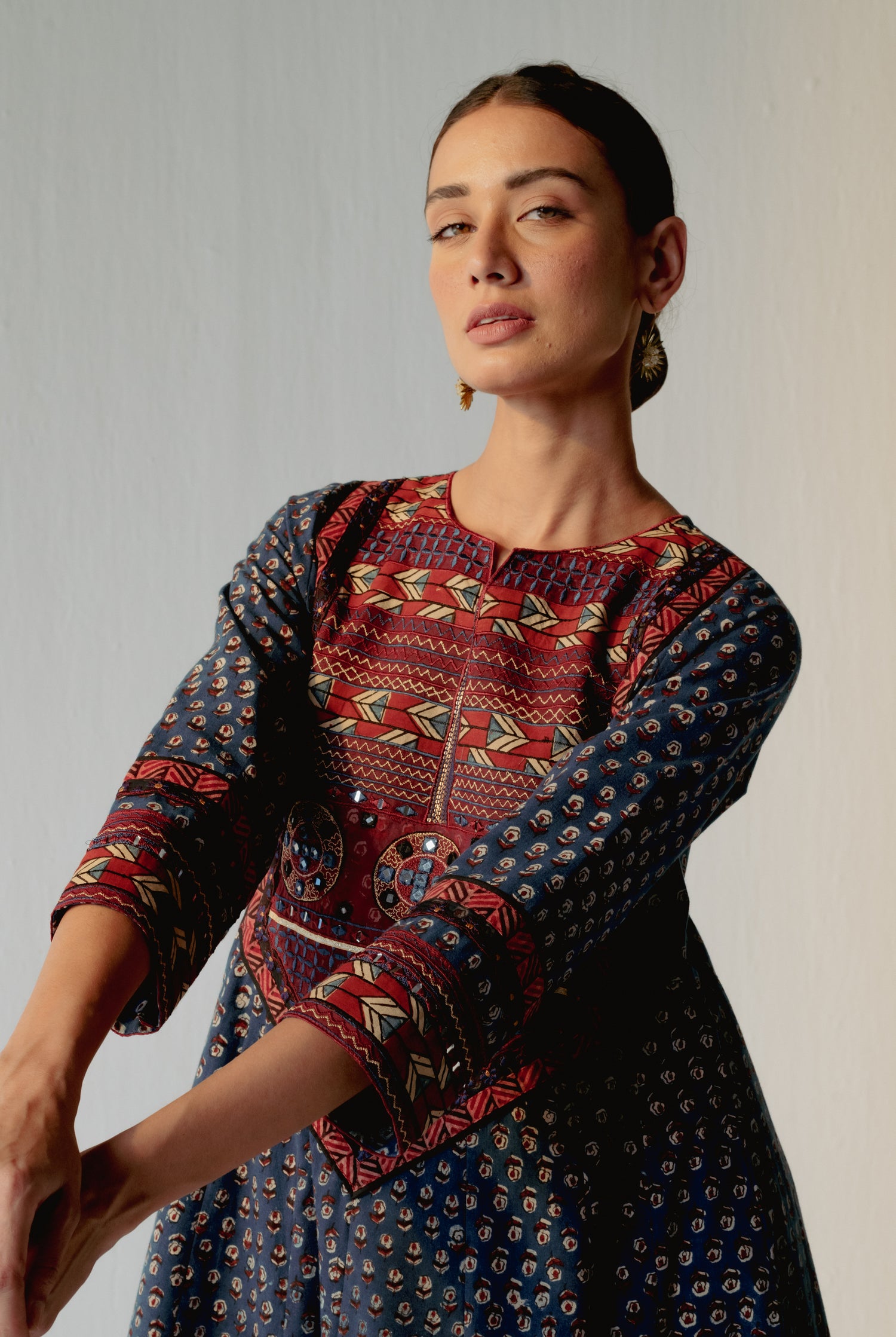 Navya Kurta Navy Blue (8228593565995)