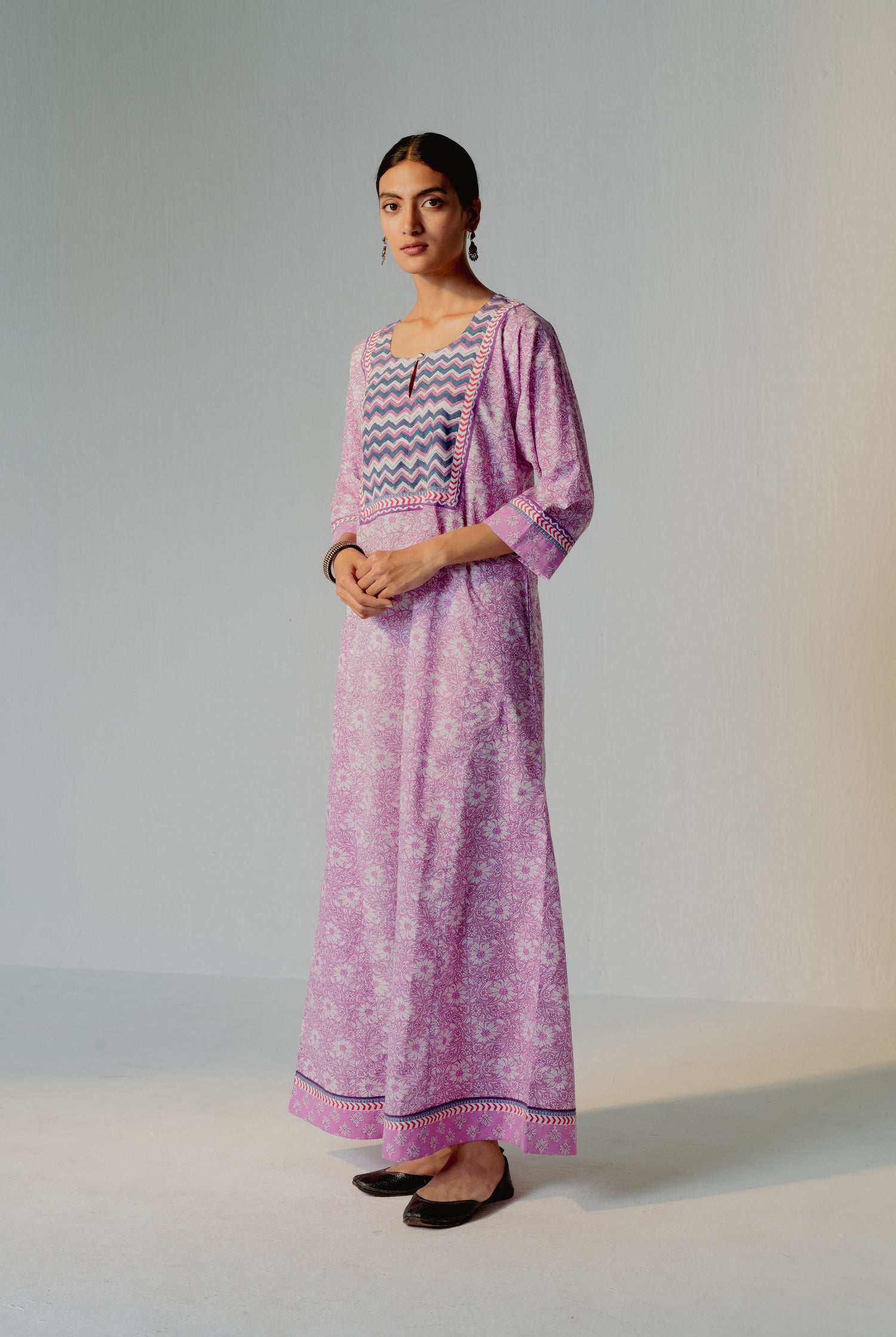 Yoke Caftan Mauve (8232775975211)