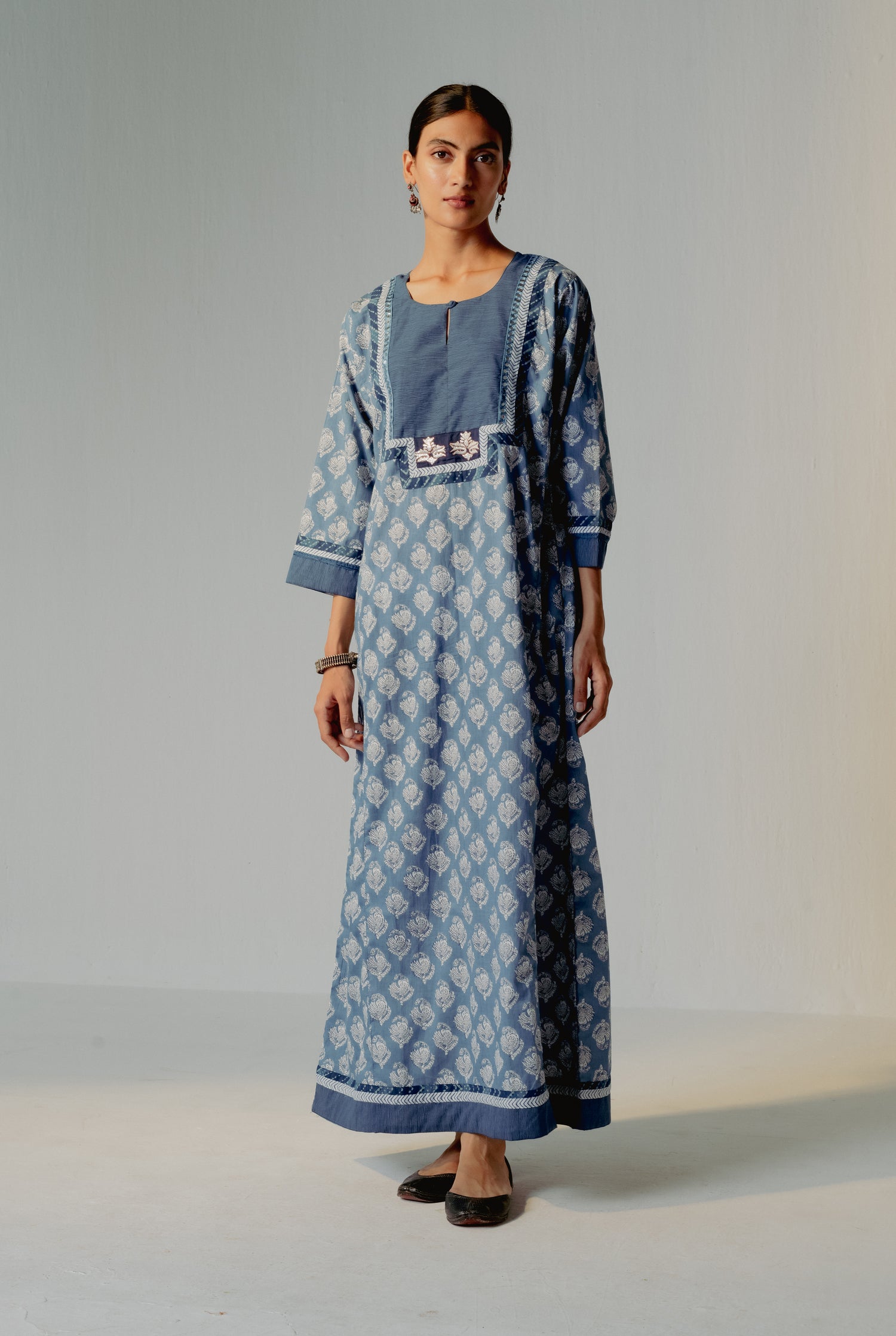 Yoke Caftan Light Blue (8234892788011)