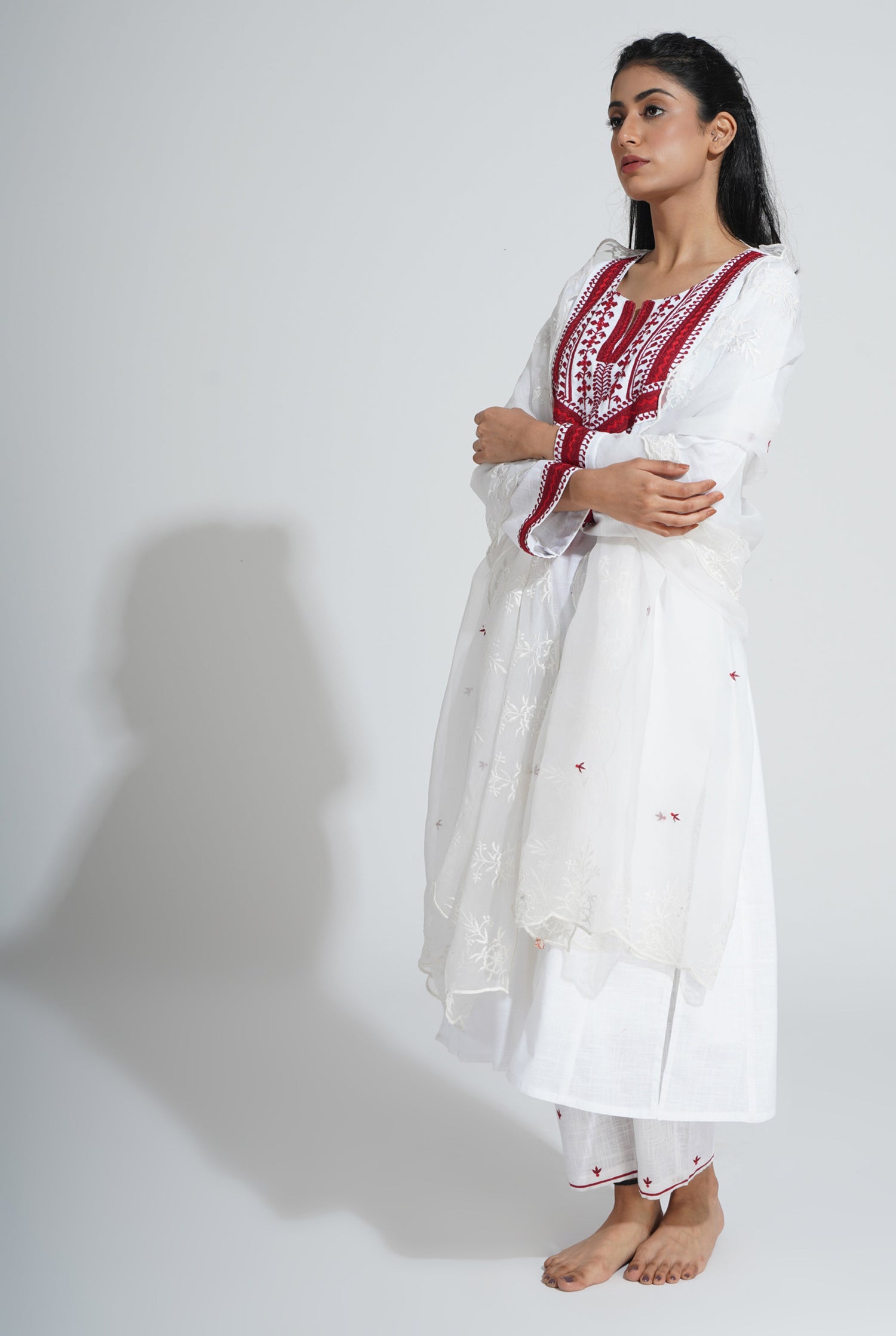 Tulsi Dupatta White (8059512127787)