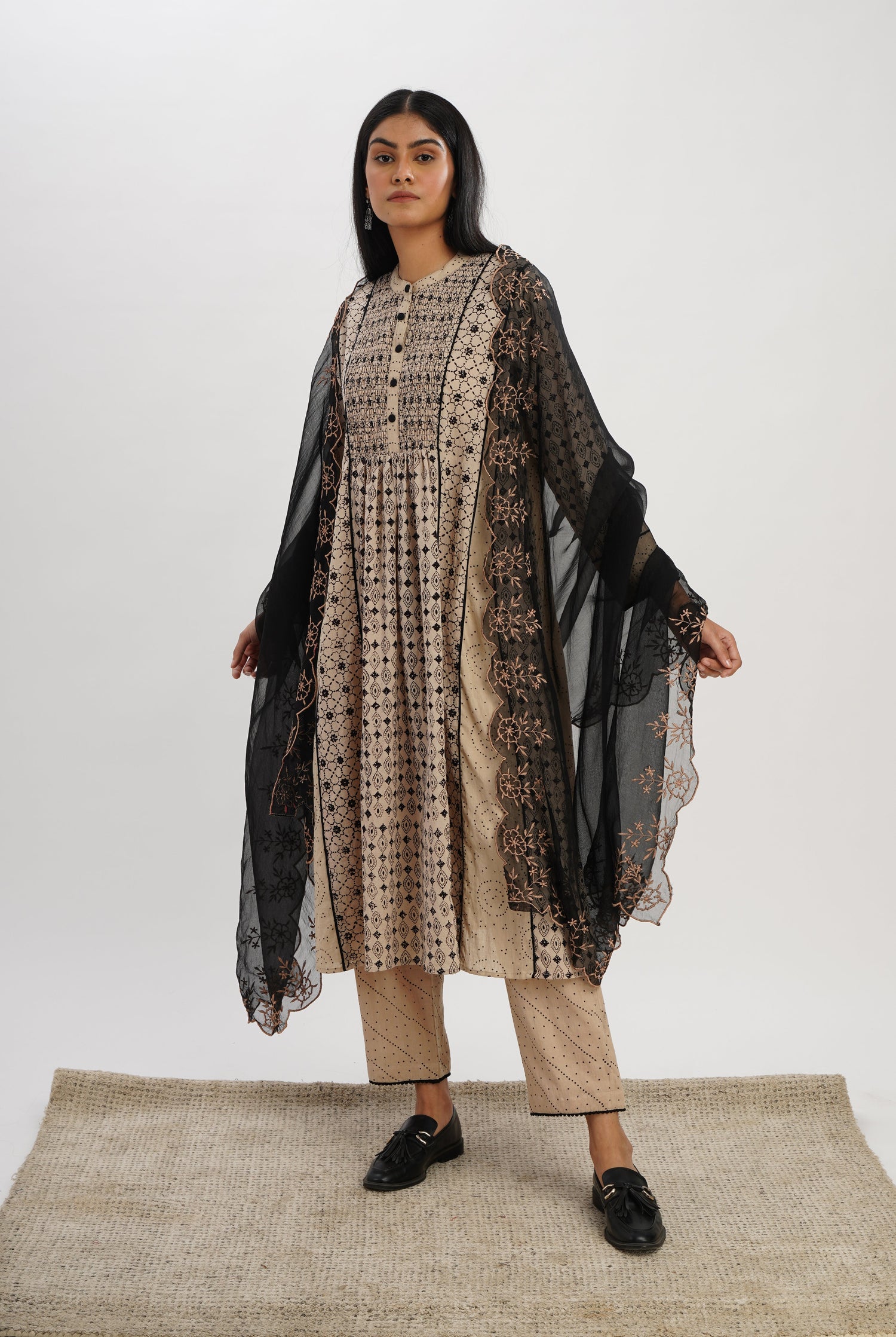 Hanna Dupatta Black (8054015394091)