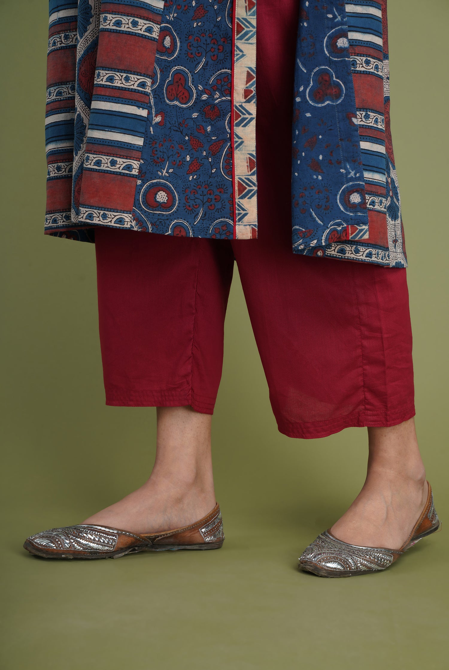 Rozana Plain Pant Maroon (6936746983471)