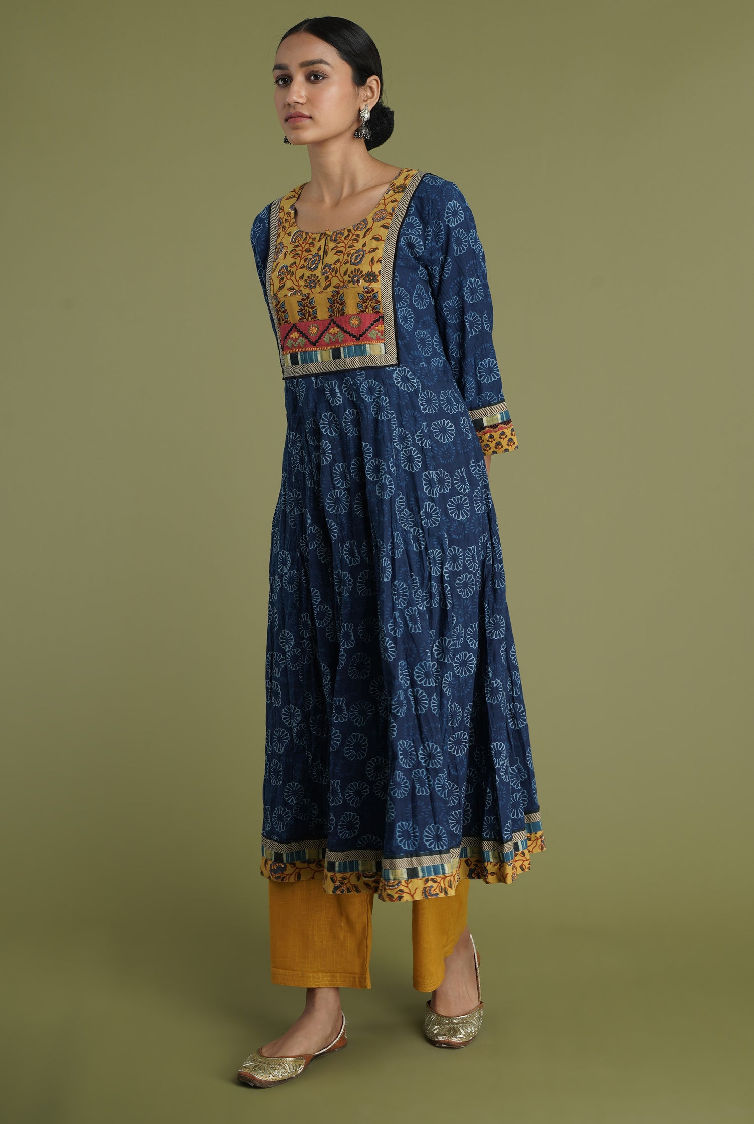 Rozana Plain Pant Mustard (6936654872623)
