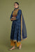Anarkali Crinkled Kurta Mustard Indigo (6936653266991)