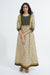Yoke Caftan Cream Ochre Bottle Green (6870139043887)
