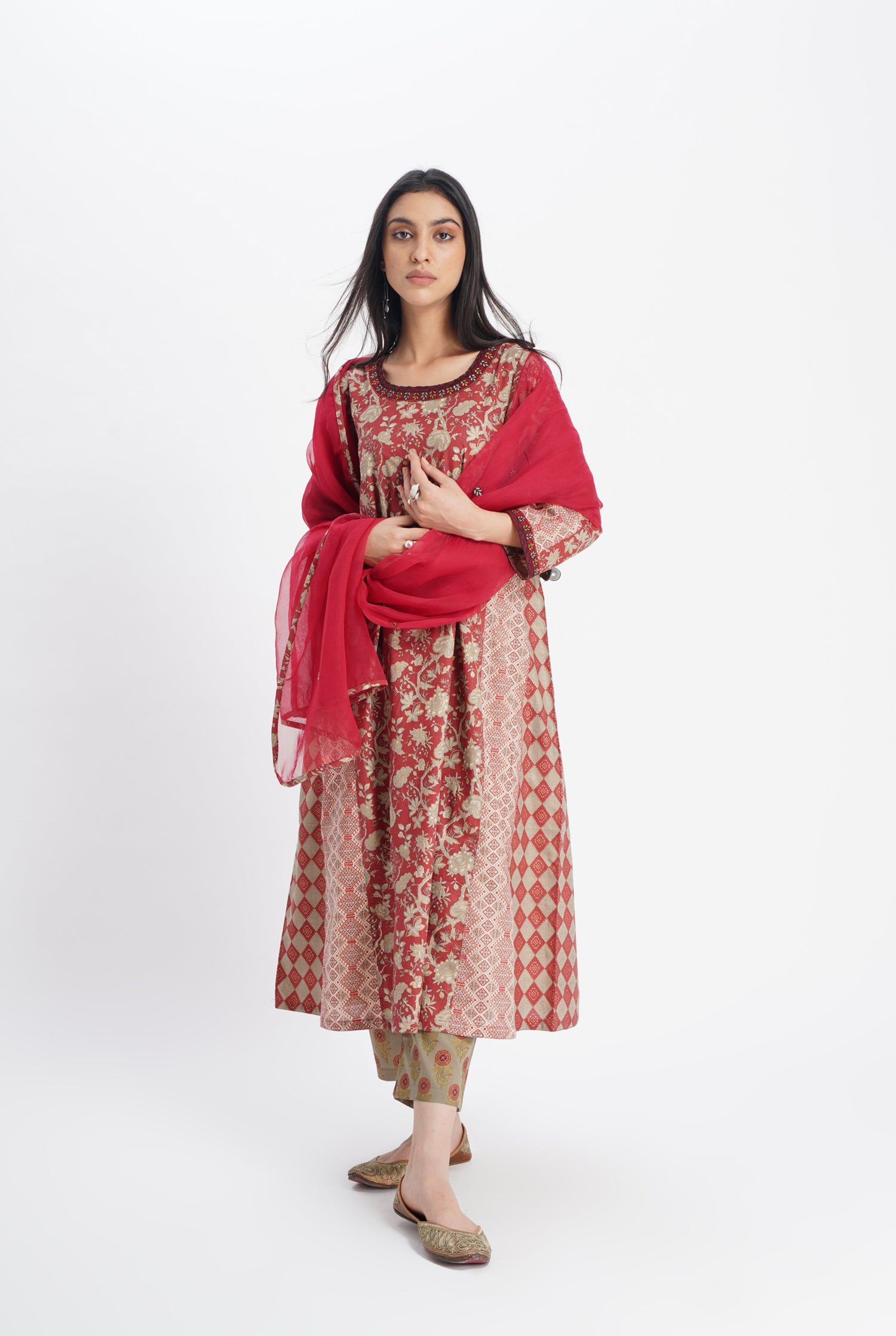 Vanya Dupatta Crimson Red (8018153439531)