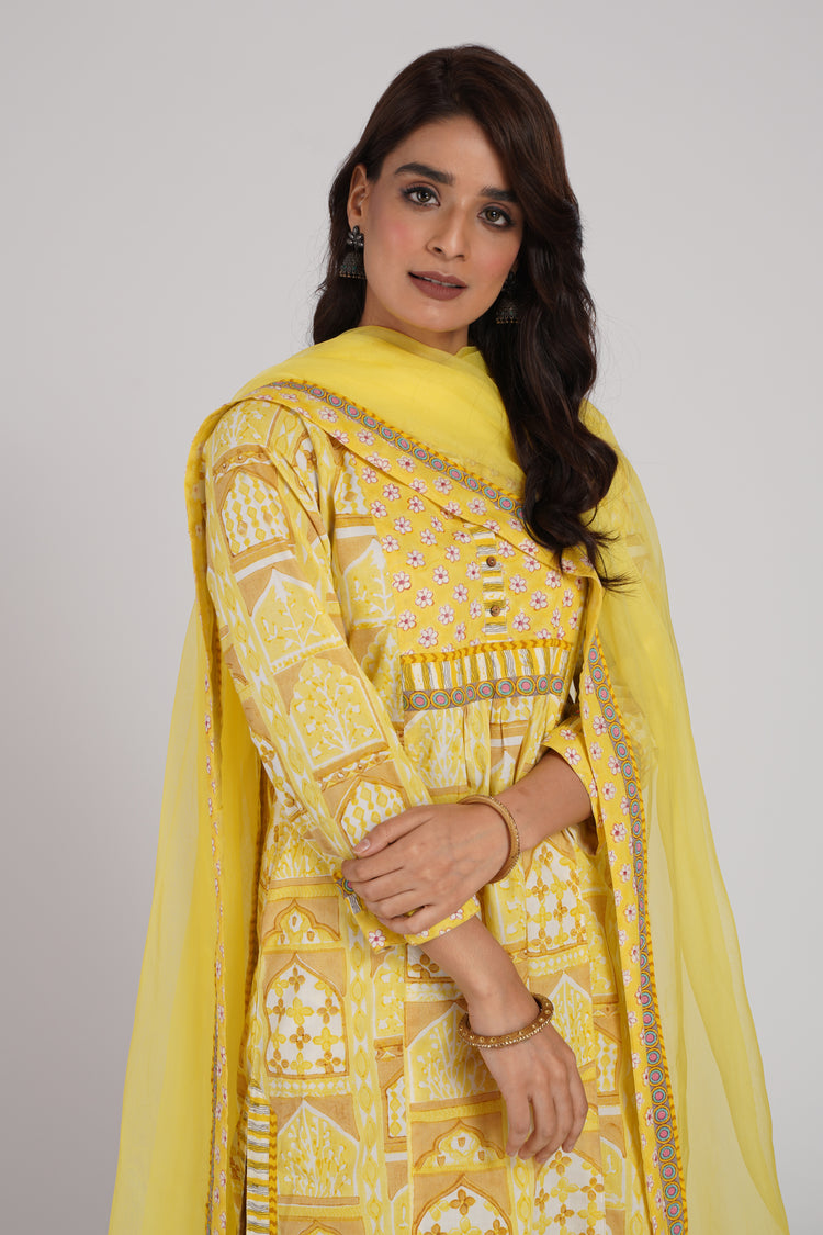 Meera Kurta Yellow (6544421617711)