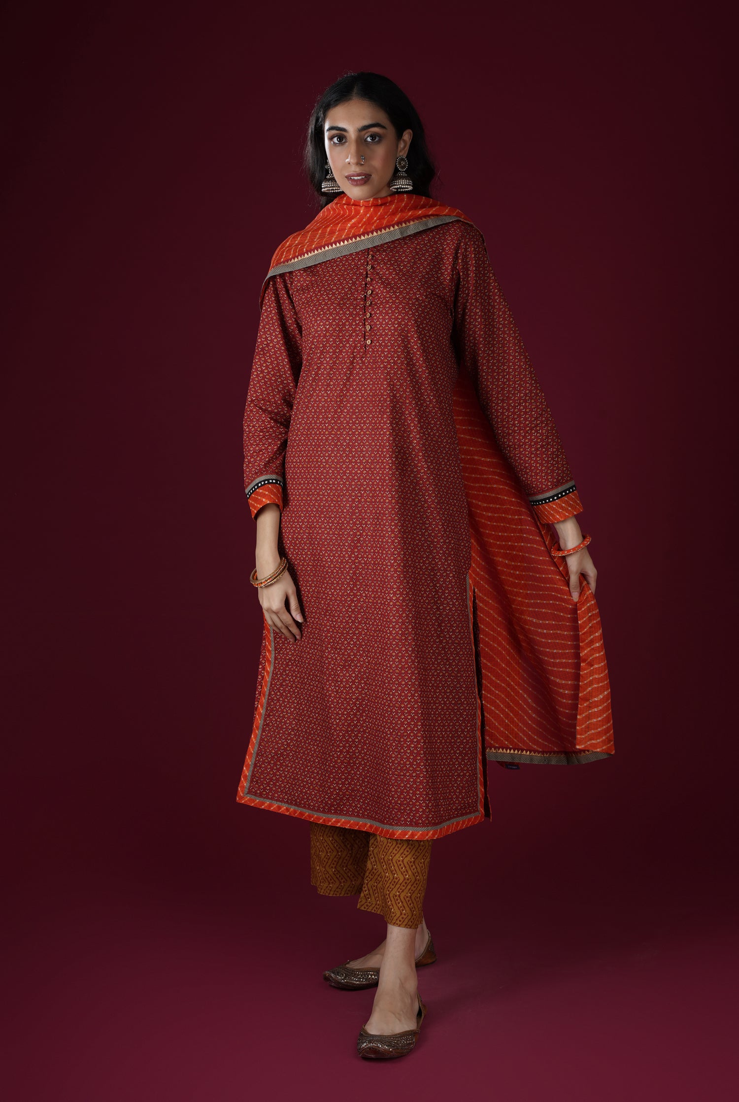 Vanya Kurta Maroon (6767587426351)