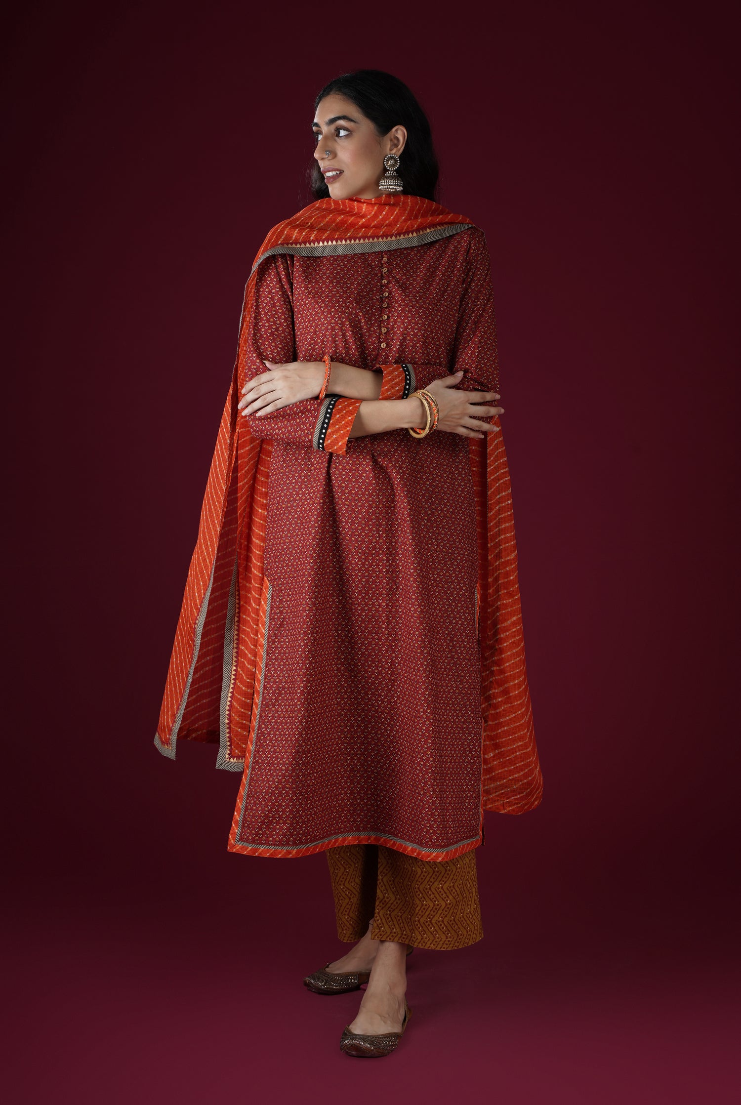 Vanya Kurta Maroon (6767587426351)