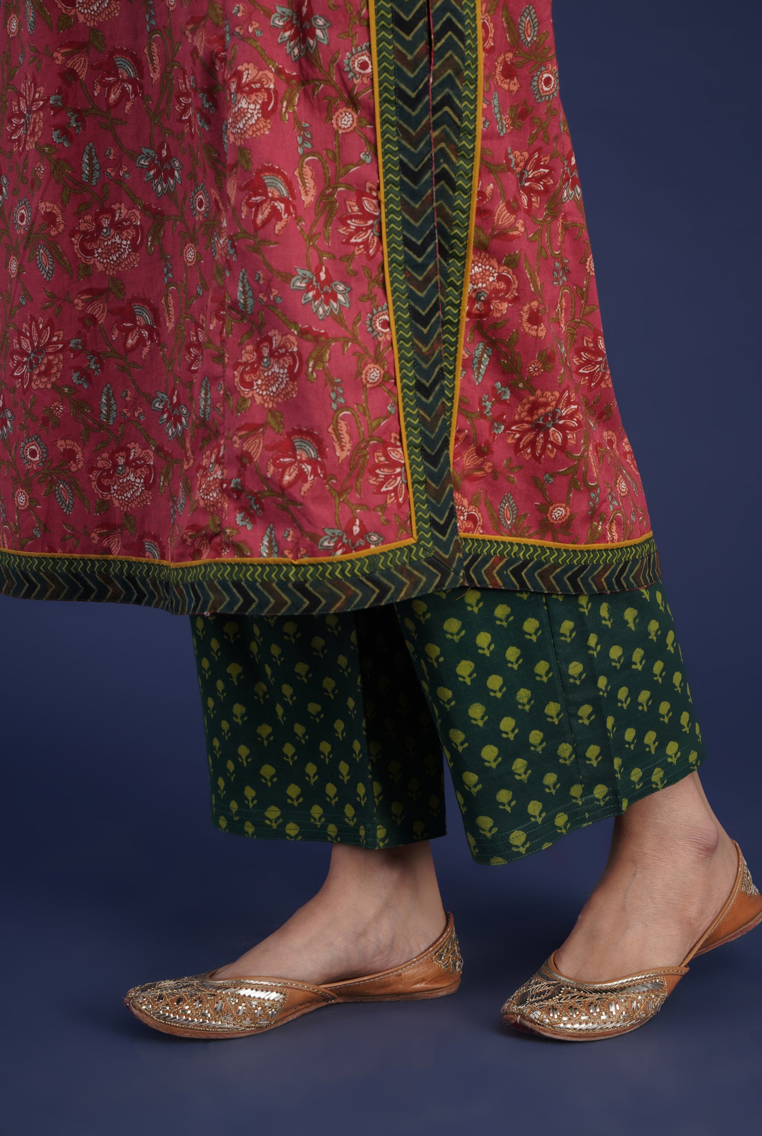 Rozana Pant Printed Green (6870140878895)