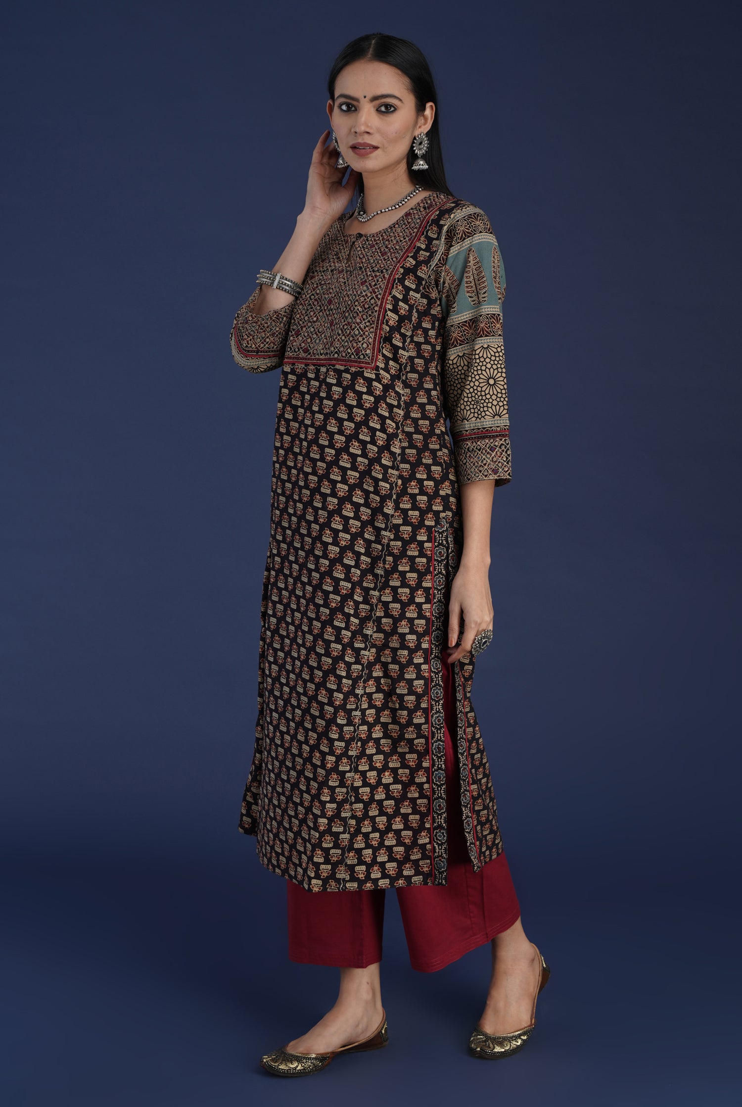 Rozana Pant Maroon (6872385060911)