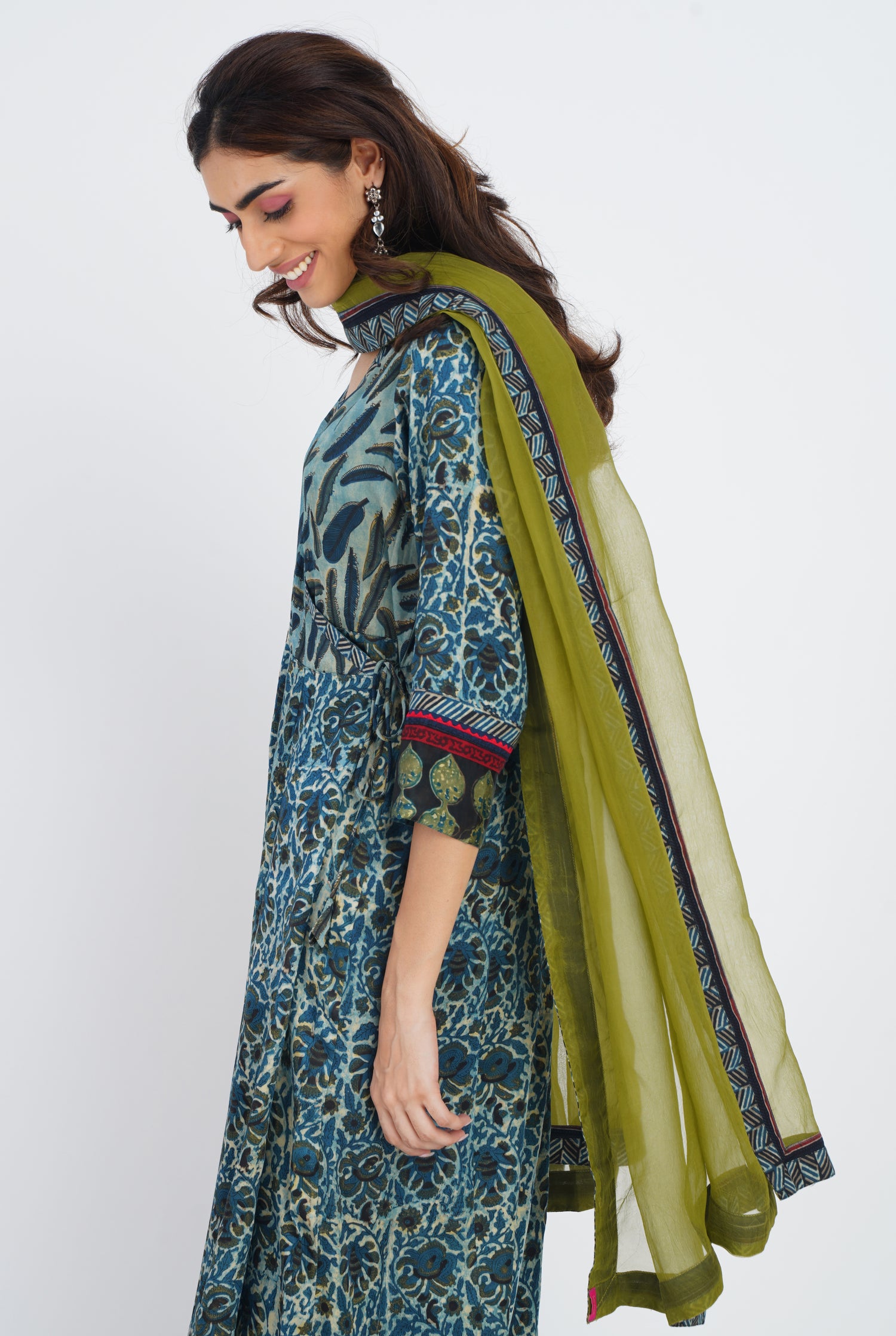 Rozana Chiffon Dupatta Green (7087177891887)