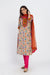 Rozana Kurta Off White Orange (7086833598511)