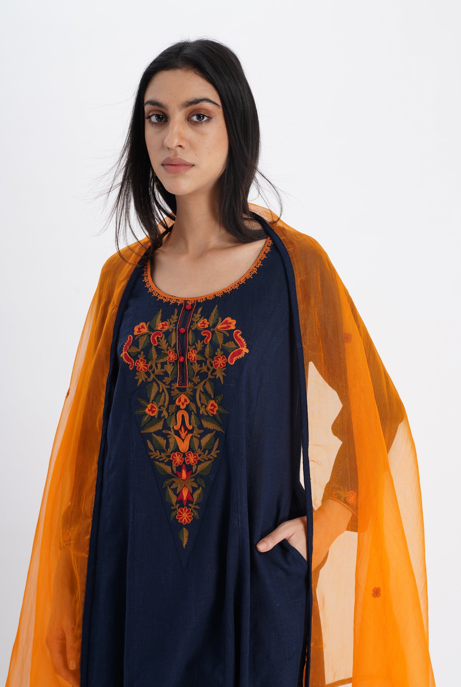 Baruni Dupatta Orange (8018175263019)