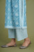 Rozana Printed Pant Blue And White (6969347506223)