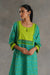 Yoke Caftan Turquoise Parrot Green (7019780538415)