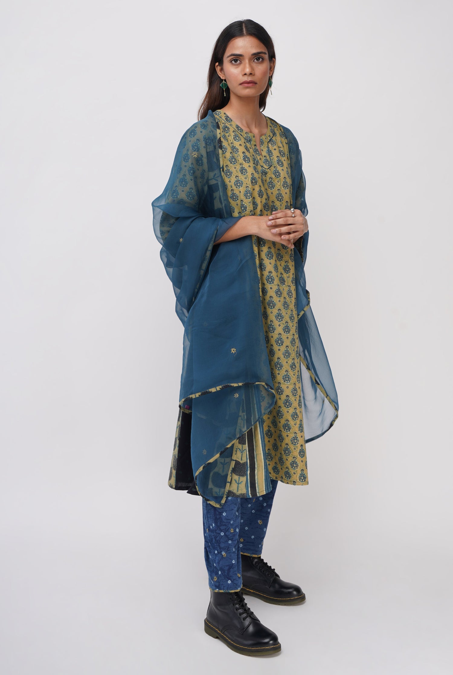 Tulsi Dupatta Teal (8059511308587)