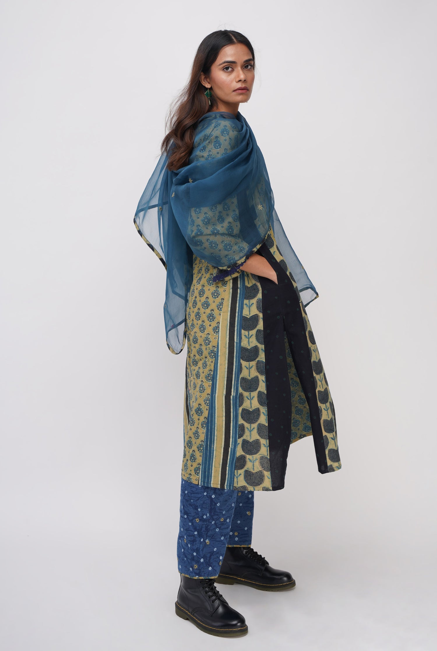 Tulsi Dupatta Teal (8059511308587)