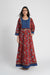 Yoke Caftan Maroon Indigo (8007576518955)