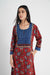 Yoke Caftan Maroon Indigo (8007576518955)