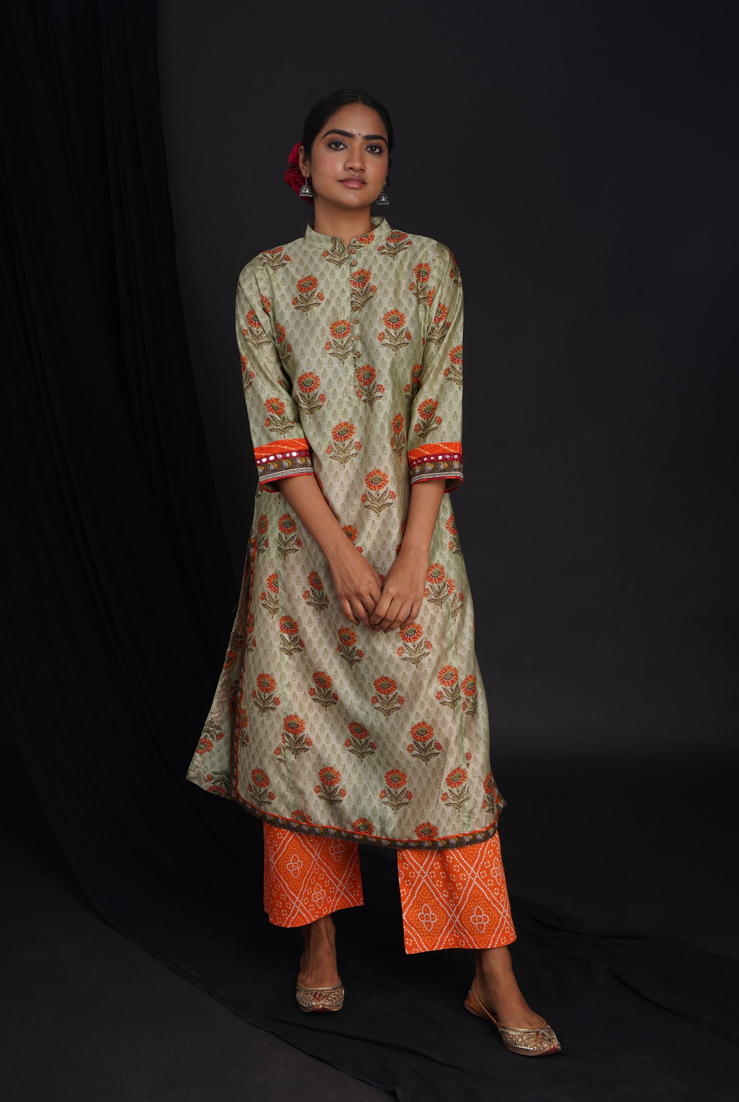Vanya Kurta Pista Green (6813637279791)