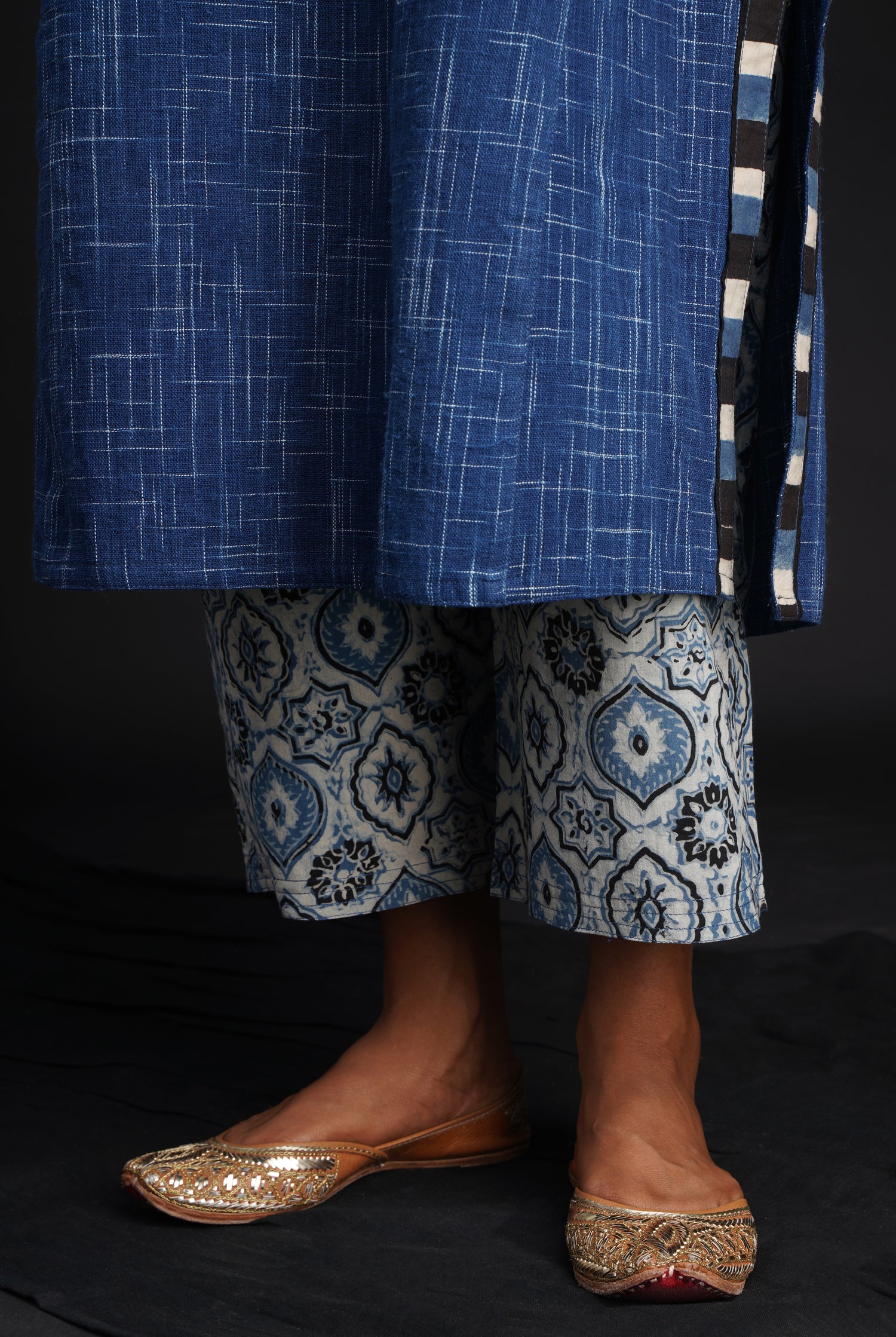 Rozana Pant Indigo White (6804556709935)