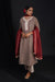 Rozana Chiffon Dupatta Wine Cream (6815926353967)