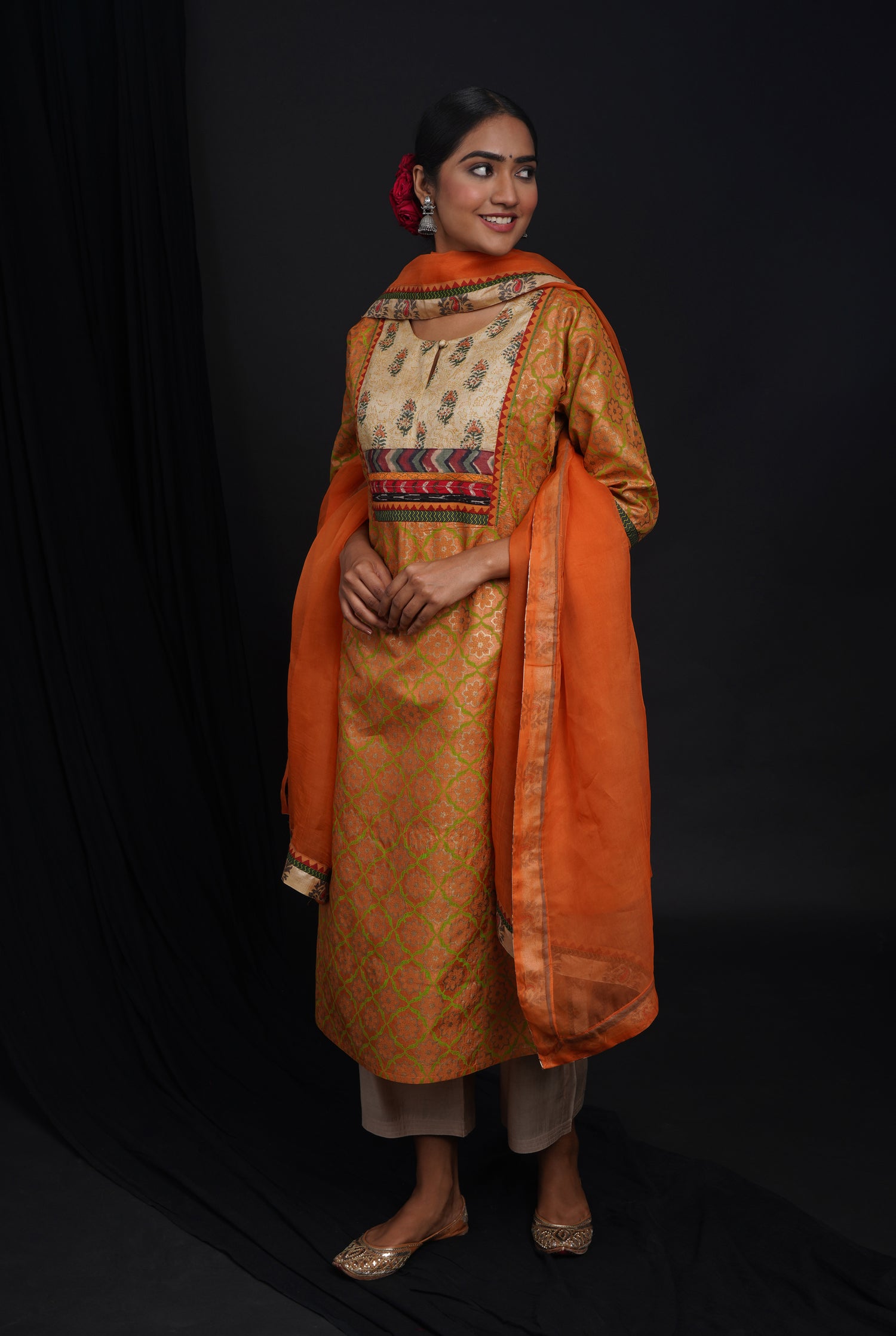 Rozana Pants Cream Embroidered (6820439588911)