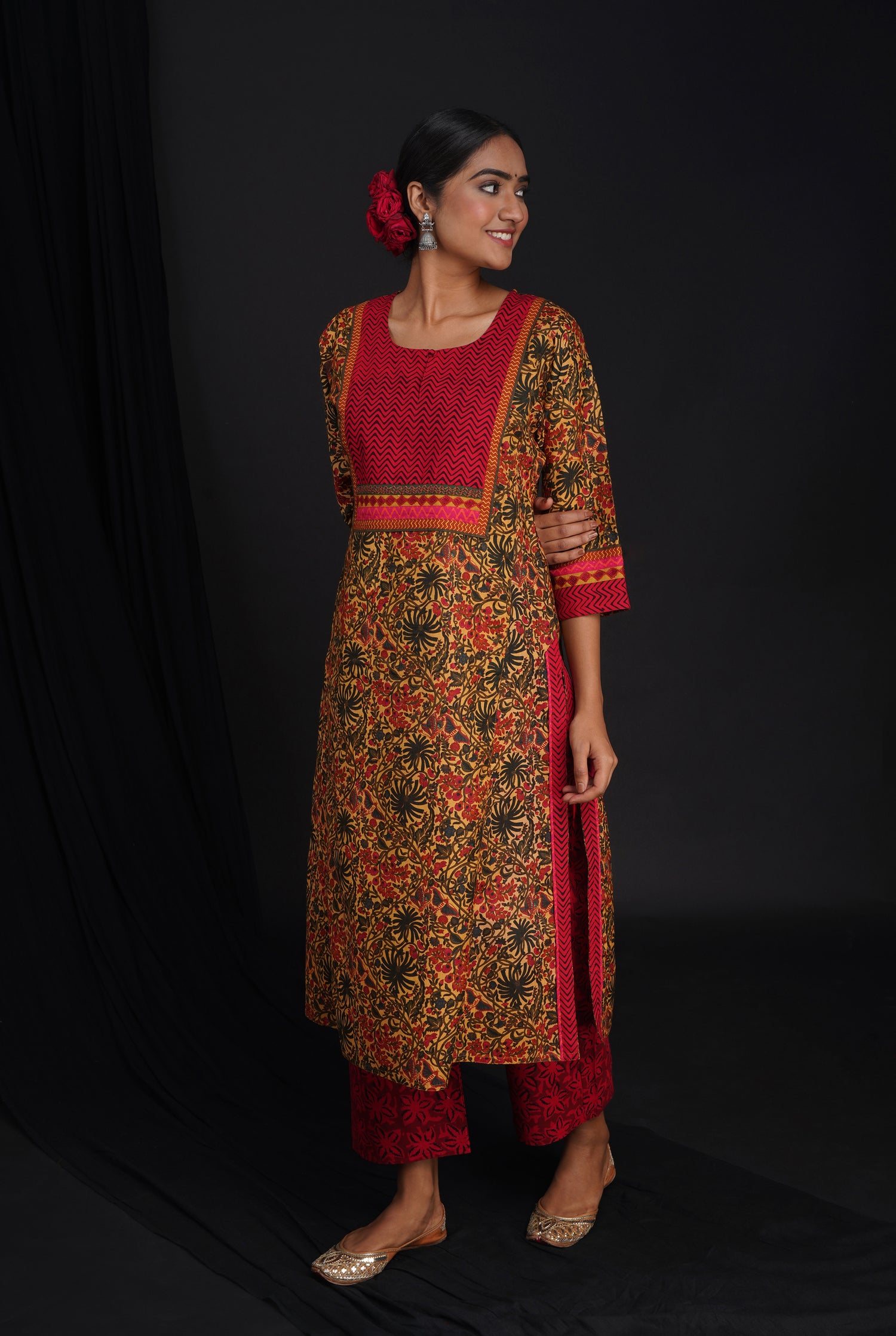 Rozana Pant Maroon Red (6804551008303)