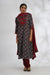 Yoke Kurta Steel Grey Maroon (7047222198319)