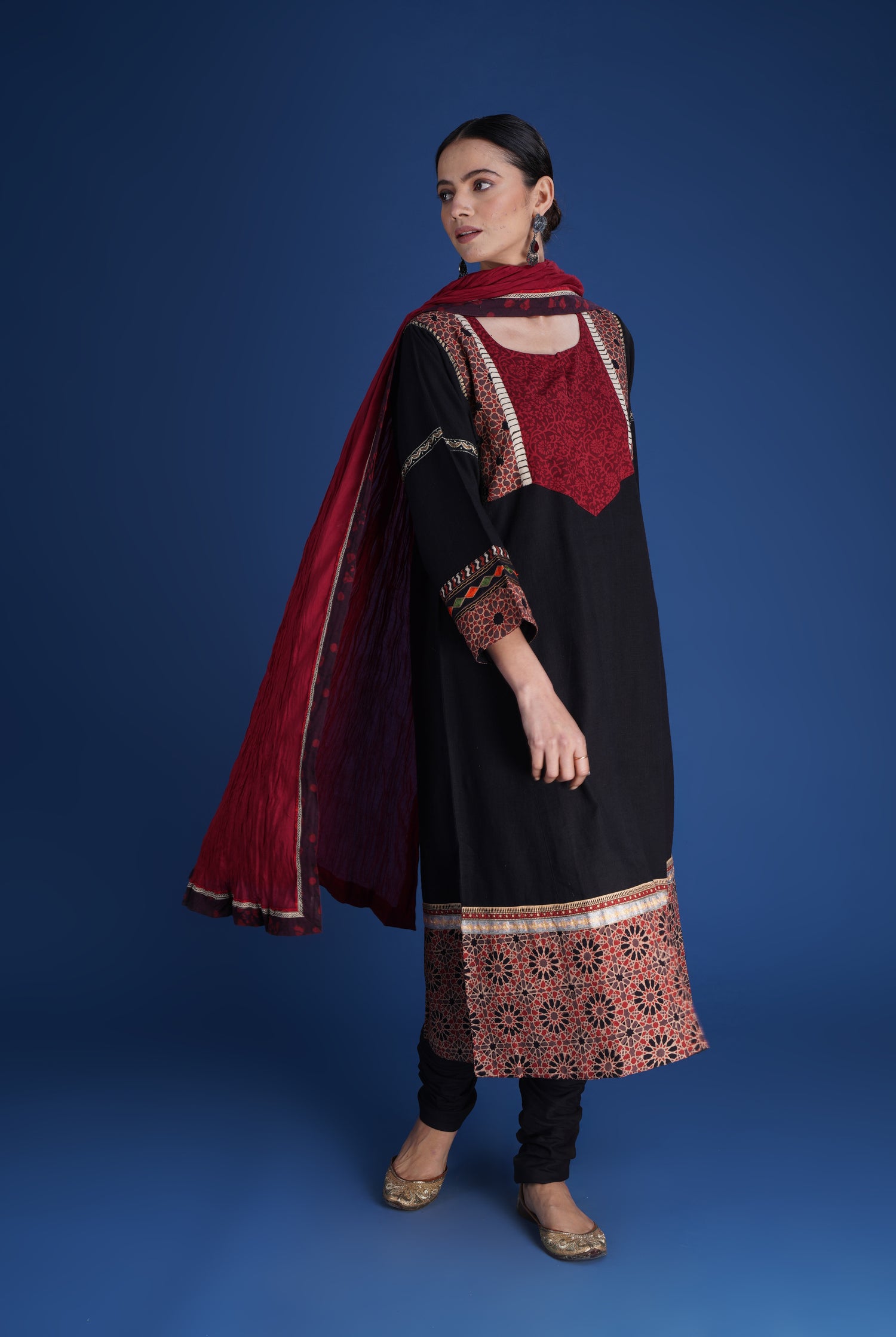 Rozana Cotton Crinkled Dupatta (8077641744683)