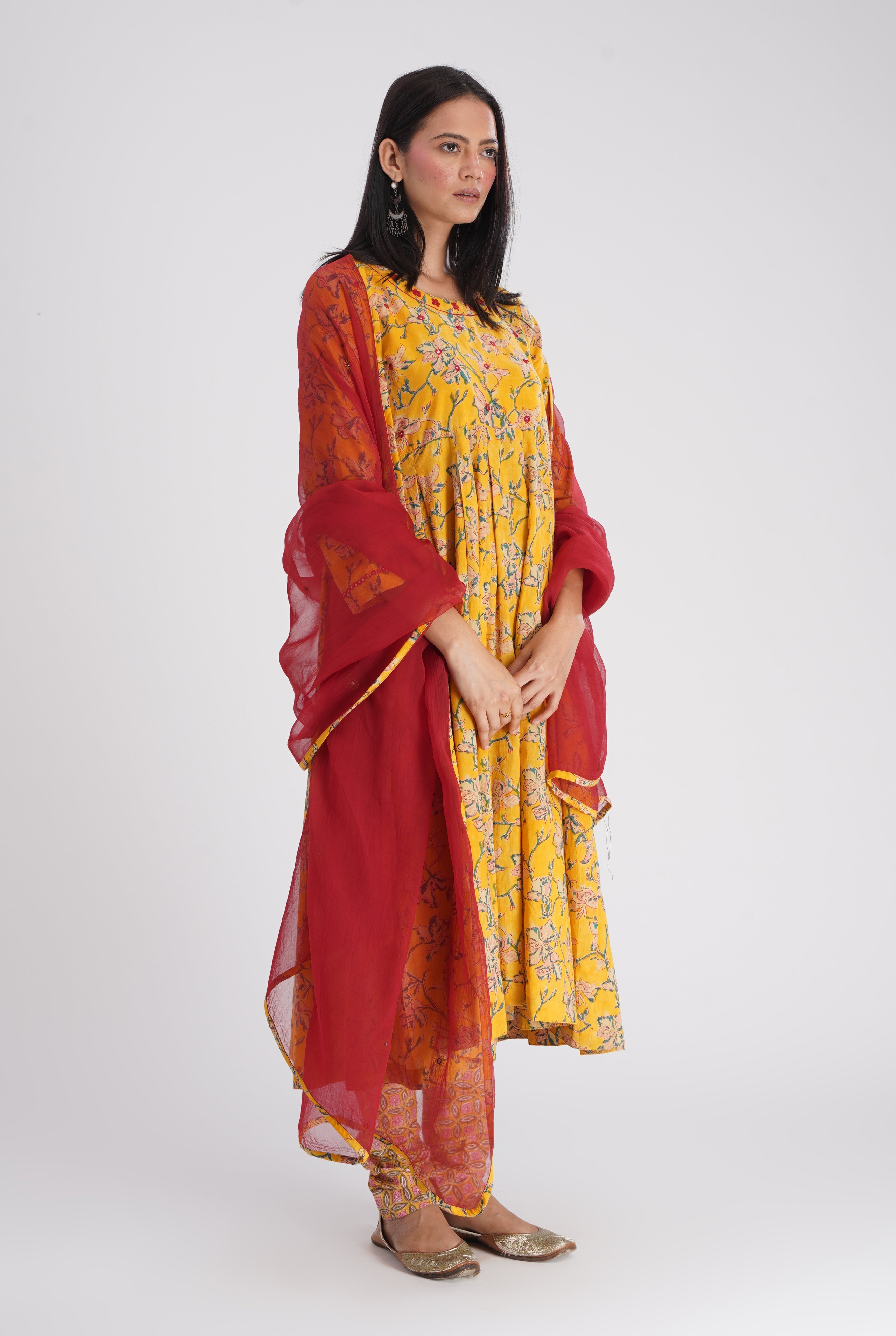 Myra Dupatta Maroon (7135078285359)