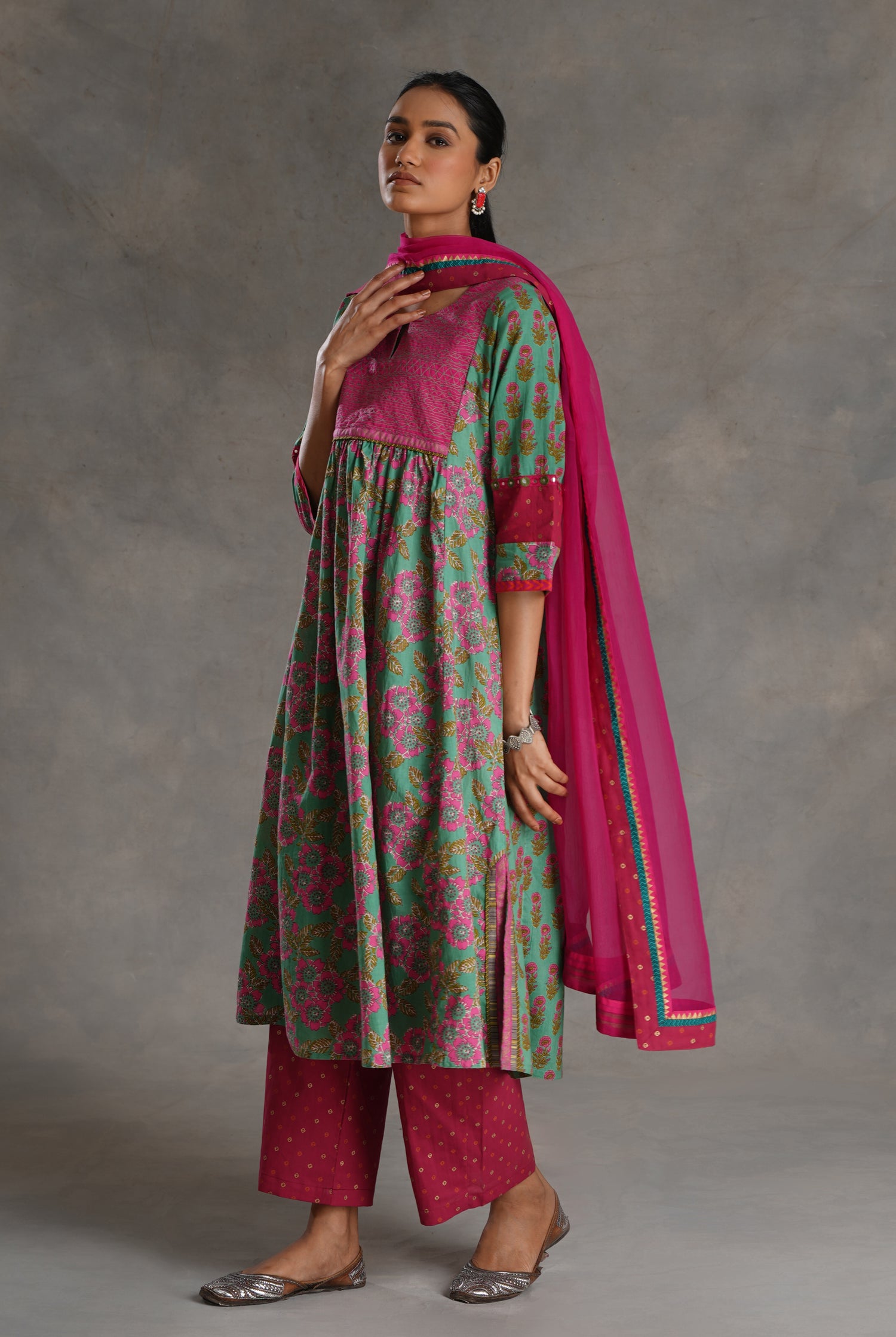 Rozana Chiffon Dupatta Plum (7020991971375)