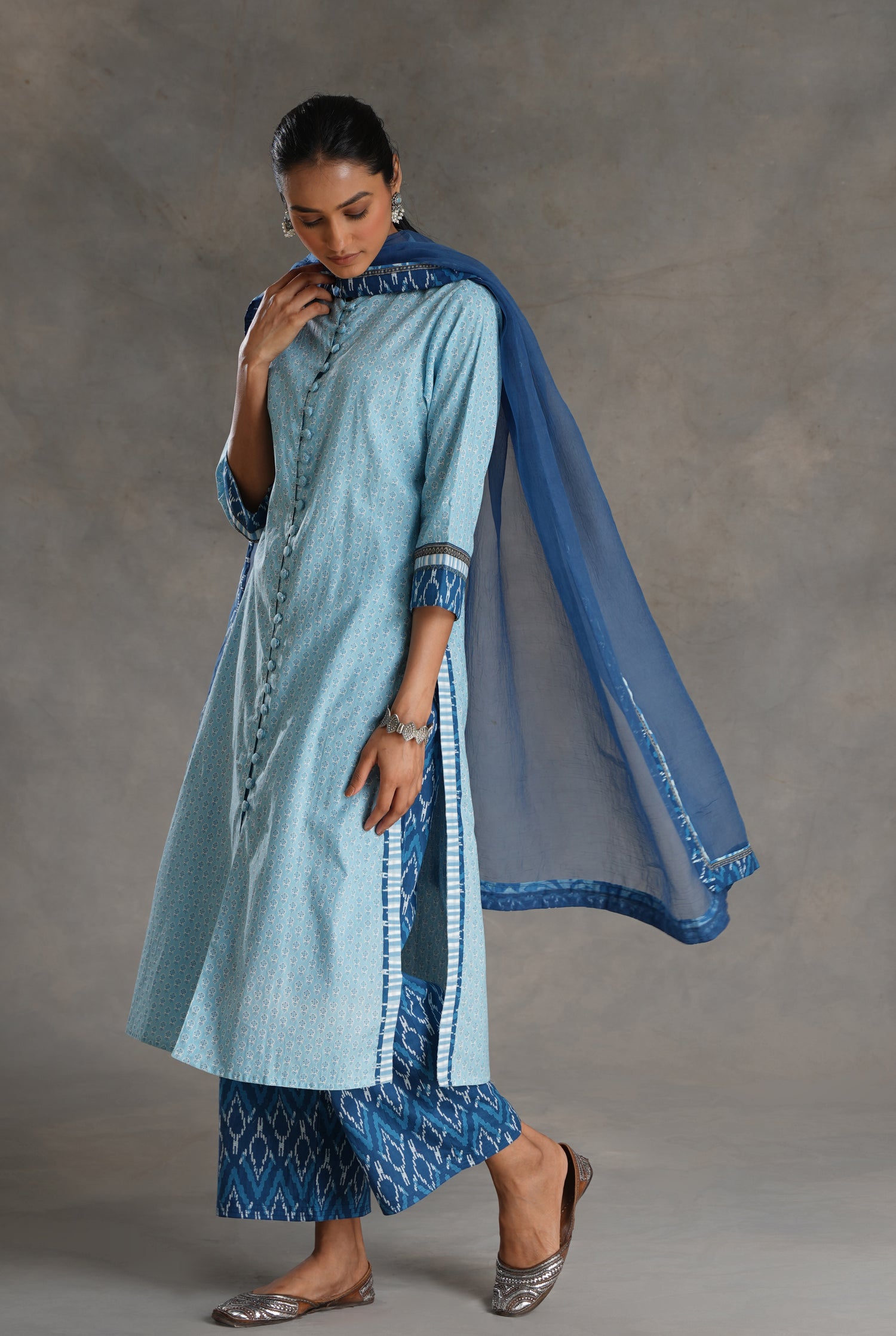 Vanya Kurta Sky Blue (7019795873839)
