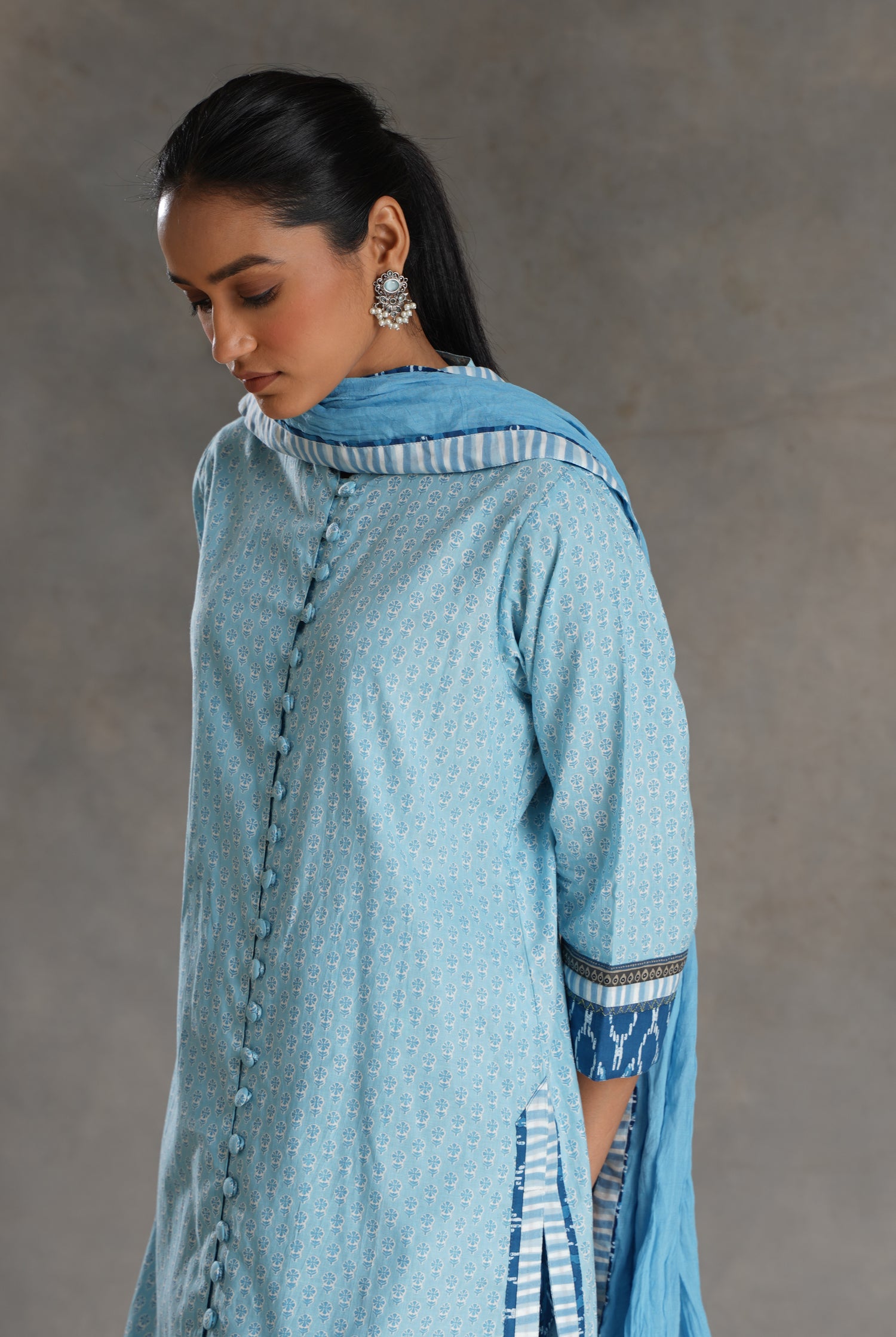 Rozana Cotton Dupatta White (7022864564271)