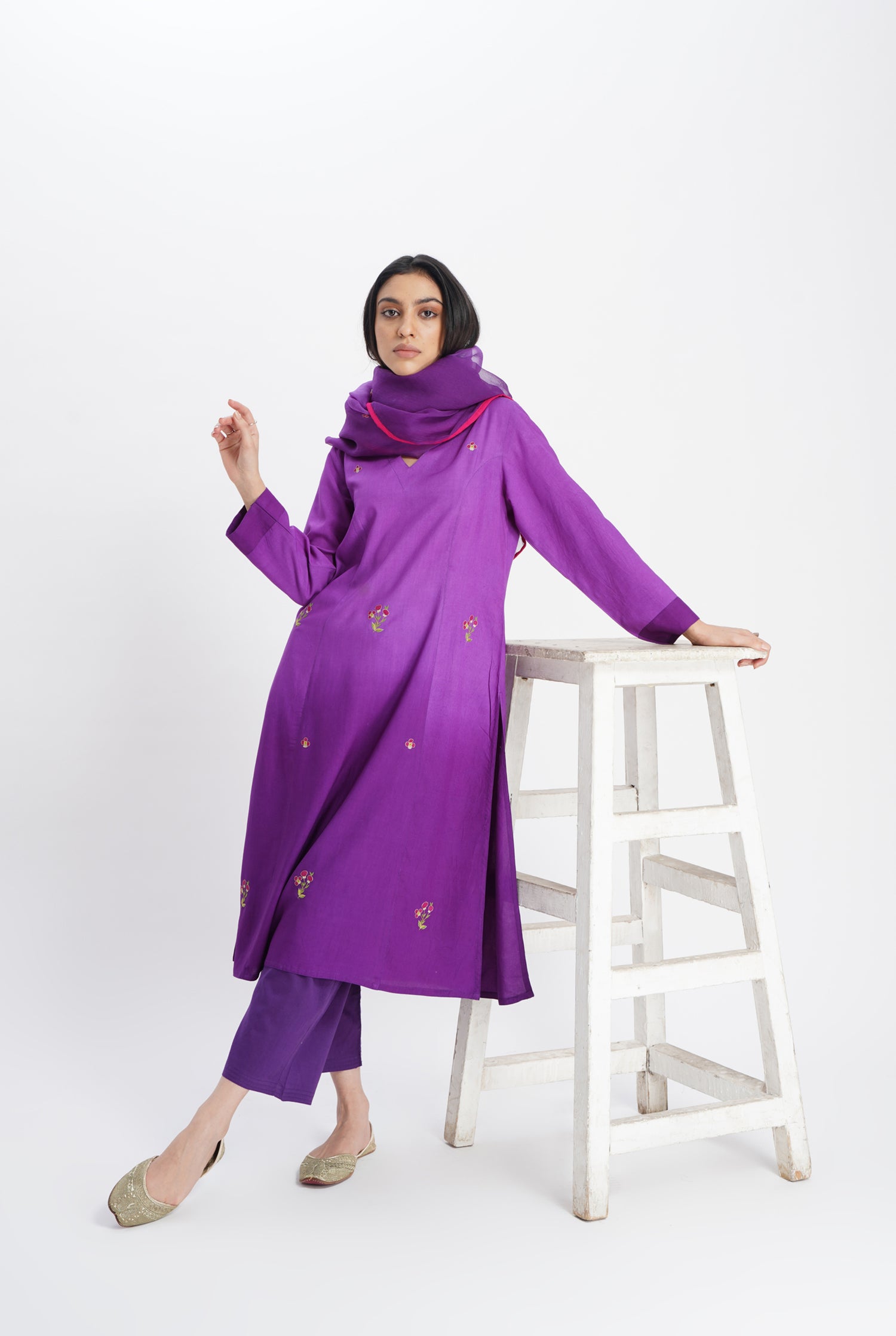 Reva Kurta Mauve Ombre (8017870061867)
