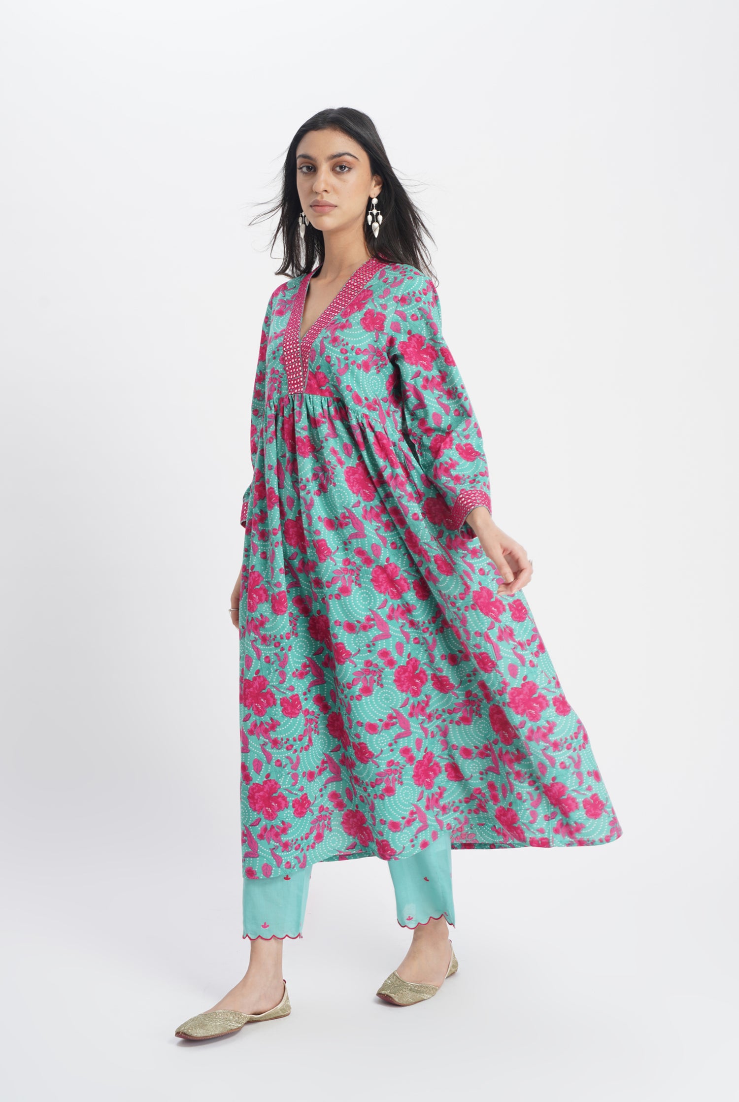 Soha Kurta Sea Green (8017798791467)