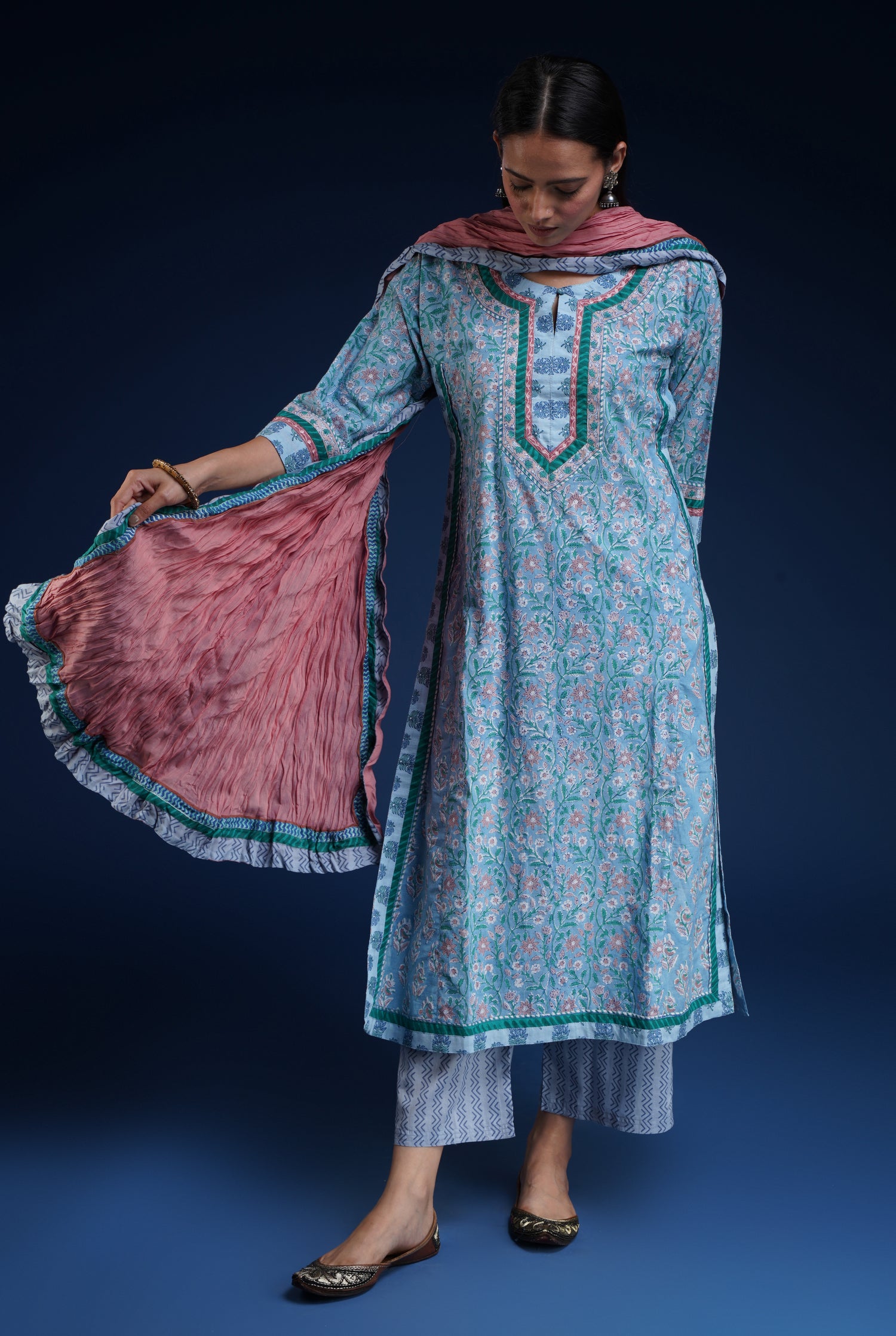 Anu Kurta Light Blue (6740490354735)