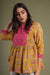 Yellow Pink Bandhej Kurti (540860842031)